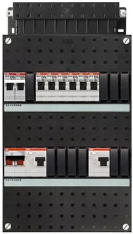 ABB HAF groepenkast 1-fase 6 groepen en fornuisgroep