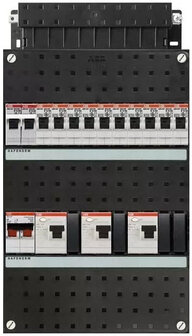 ABB HAF groepenkast 1-fase 10 groepen en fornuisgroep